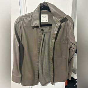 Ambercrombie & Fitch Leather Shacket